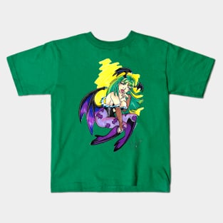 Morgan from Dark Stalkers Kids T-Shirt